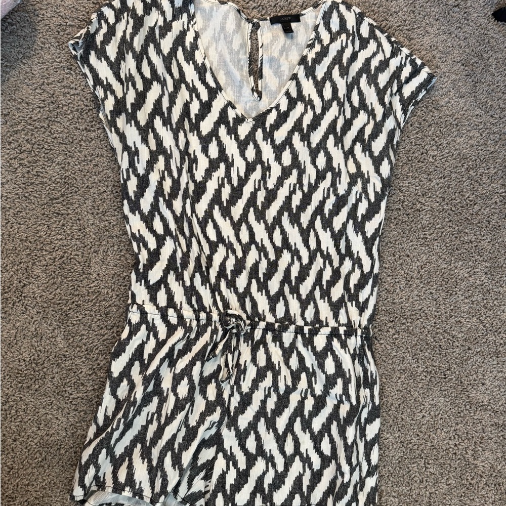 J. Crew Black and White Romper